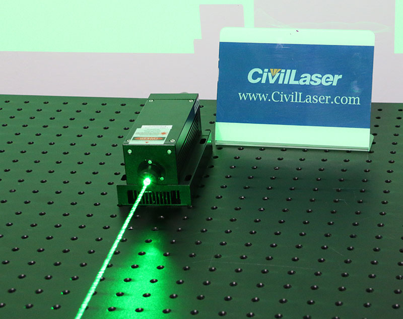 532nm 700mW Diode Pumped Solid State Laser Lab Laser System - Click Image to Close